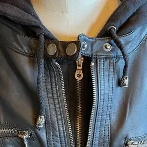 Lock Style Jacket Lock & Love | Jackets & Coats | Lock Love Black Leather Biker Jacket ...